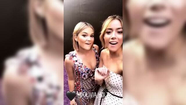 Chloe Bennet says she wants to sit on Olivia Holt