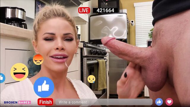 Jessa Rhodes Blowing Stepbro On Facebook Live