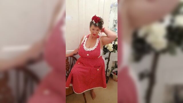 Granny Gets her Breast Out for the Boys