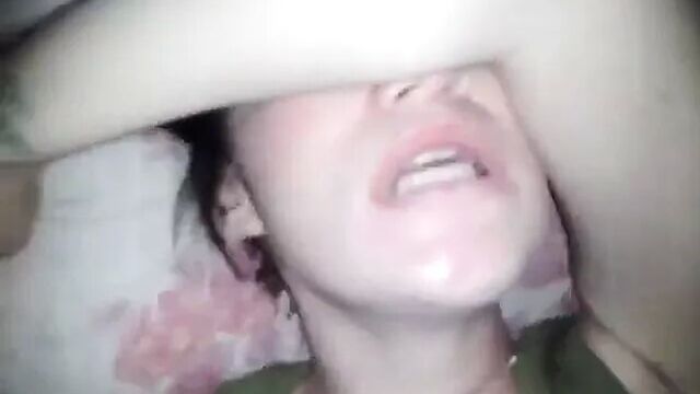 EMO SLUT CREAMS ON DICK