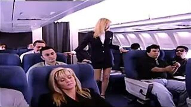 Ginger Lynn & Juli Ashton on a plane