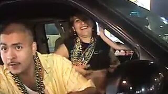 Hot Latina girls show their tits in public