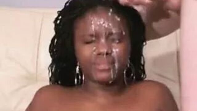 Little compilation of massive ebony facials