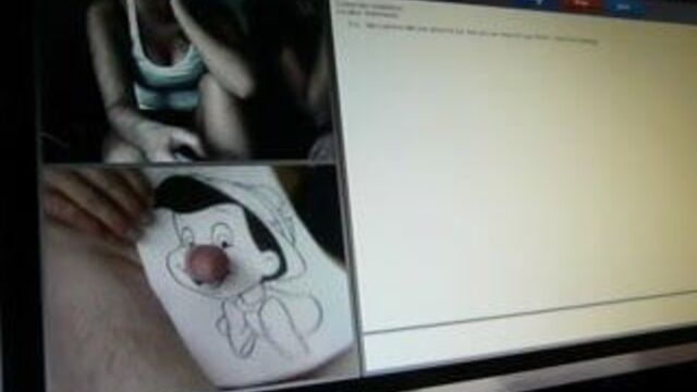 Vrouwen maken foto's van pik op chatrolette