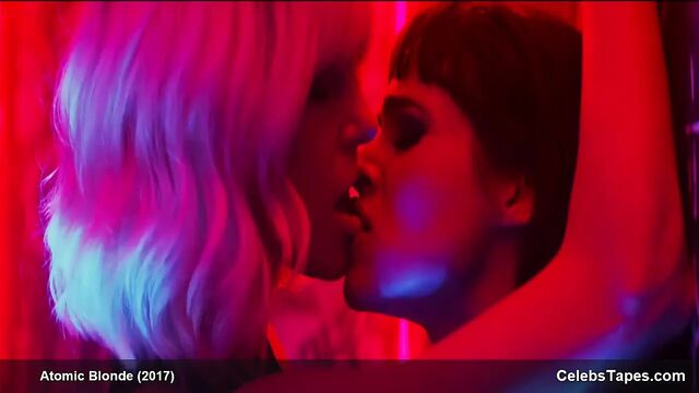 Charlize Theron and Sofia Boutella – sexy celebs video