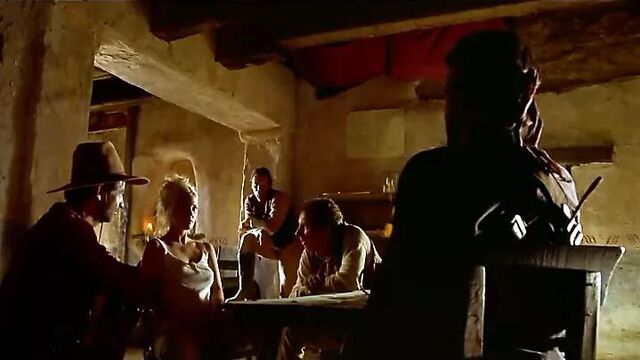 Celebrity Drew Barrymore puts on a show - Bad Girls (1994)