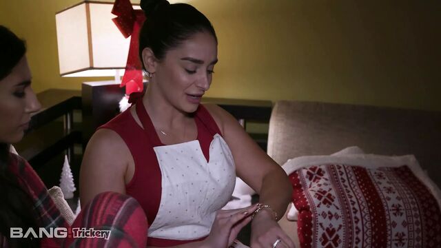 Trickery - Naughty Gianna Dior fucks step daddy santa