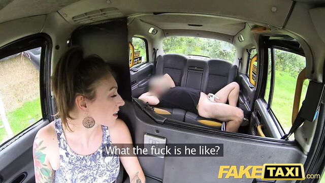 Fake Taxi Wet white panties in her mouth and fucked hard