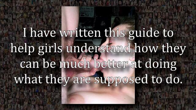 Blowjob Advice For Good Sluts - with voiceover