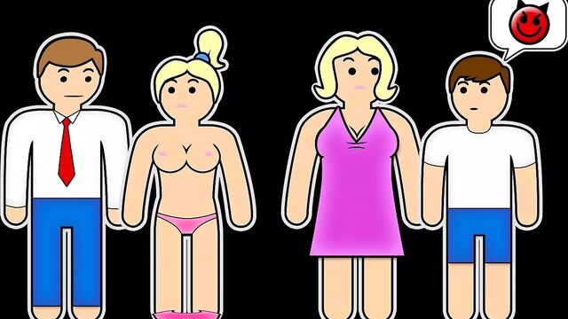 Taboo Threesome With Hot Step-Sisters With Sticky Creampie