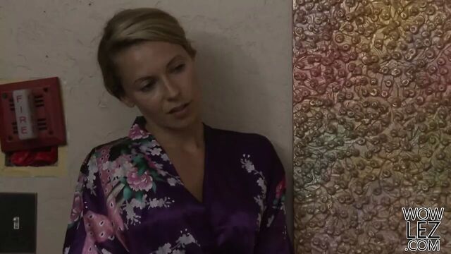 Sandy Fantasy enjoys her first lesbian sex with Lena Nicole