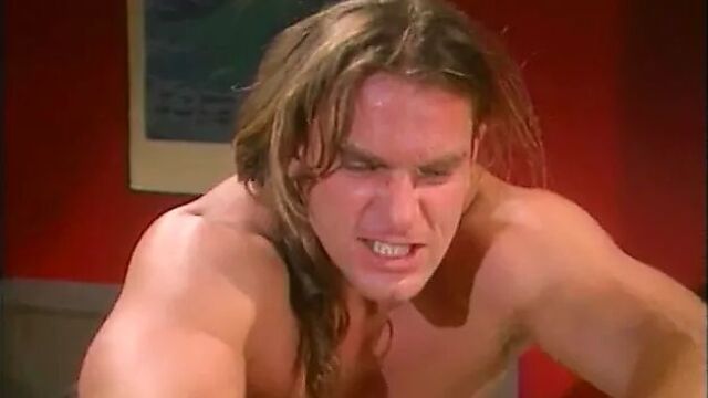 Big muscle man fucks this young brunette whore's mouth