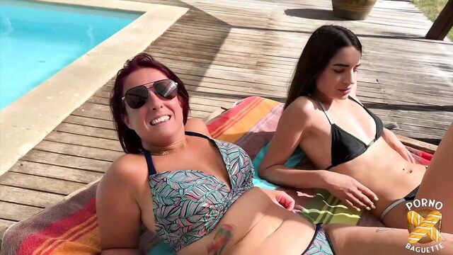 Vanessa, naughty milf, has sex with a young couple