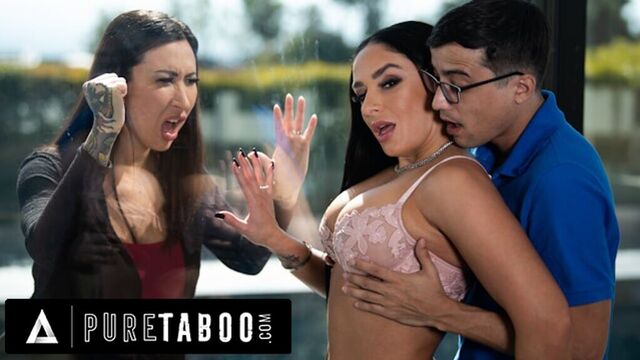 PURE TABOO Sheena Ryder Makes Her Wife Watch Her Get Fucked By Scrawny Teen Neighbour