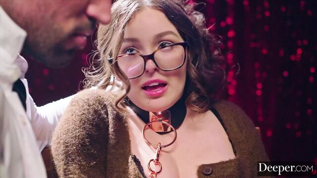 Deeper. Timid Leana is leashed and fucked hard by dom Maximo