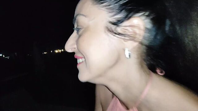 You take me to the beach, but the watchman arrives too quickly.