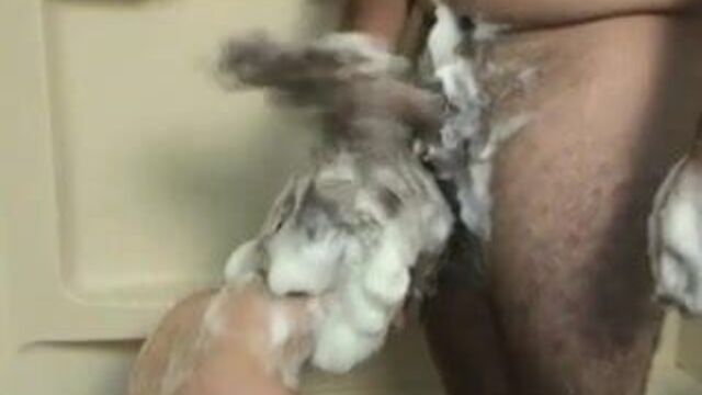 Hottest Shampoo Hairjob + cum in hair