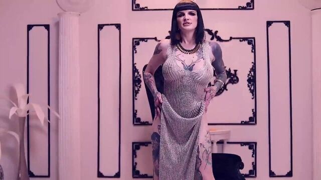 Busty Tattooed Girl Tease