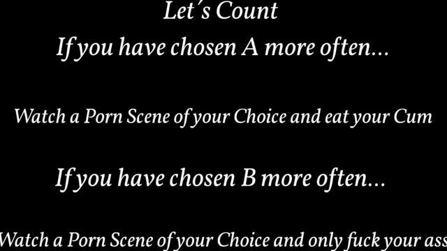 TAKE THE SISSY TEST (BBC Edition)