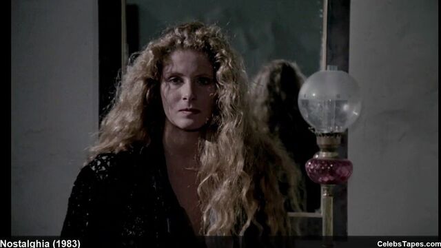 Blonde celeb Domiziana Giordano shows off her nude big tits