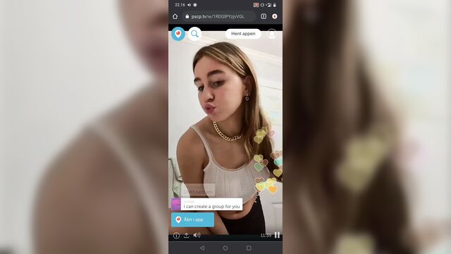 Beautiful periscope girl