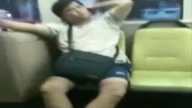 Self recorded bus wank