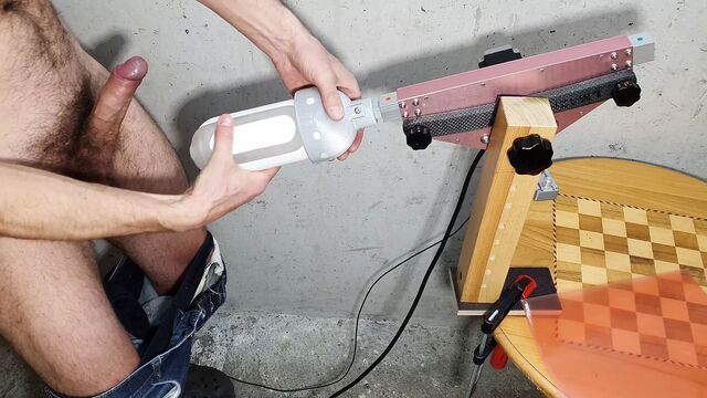 Male Sex Toy Masturbation with a Fucking Machine