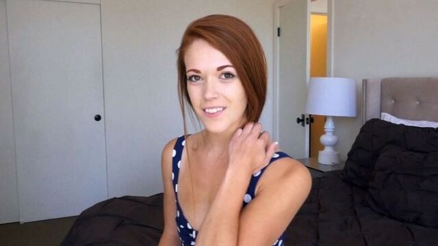 Hot Young Petite Little Redhead Teen’s First Porn POV