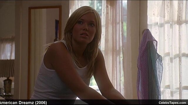 Celebrity Mandy Moore cleavage and sexy movie scenes
