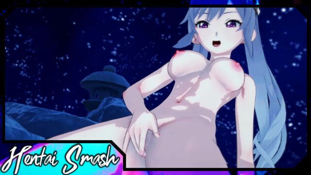 Keqing masturbates until she orgasms. Genshin Impact Hentai.